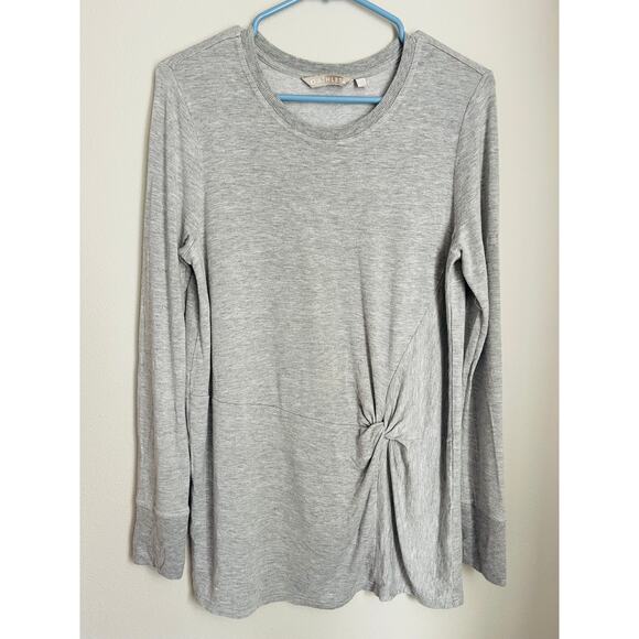 Athleta Sweaters - Athleta Gray Nirvana Twist Front Sweatshirt (Size Medium)